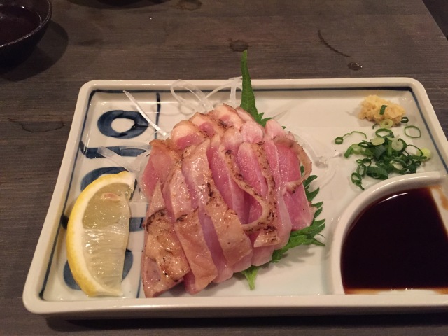 Slightly seared chicken meat (photo by author)